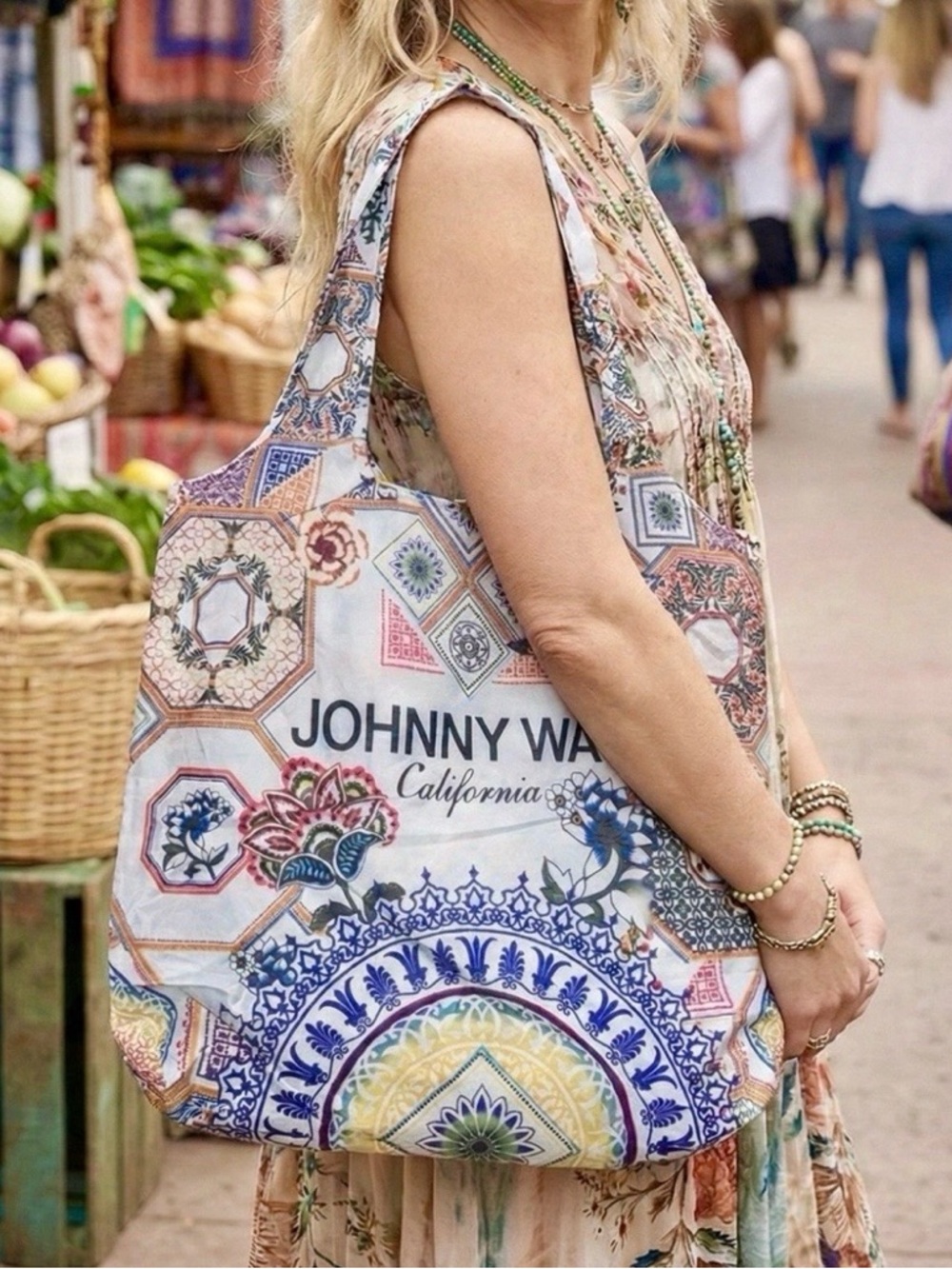 Johnny Was boho tote